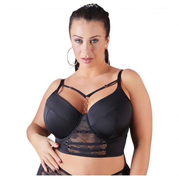 Cottelli Plus Size - Strap Lace Bra (Black)  - 95E