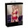 Abierta Fina - glinsterende lingerieset met ketting (rood) - M