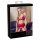 Abierta Fina - glinsterende lingerieset met ketting (rood) - L