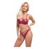 Cottelli Party - glanzende bh-set (rood)