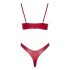 Cottelli Party - glanzende bh-set (rood)