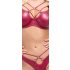 Cottelli Party - glanzende bh-set (rood) - 80B/M