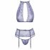 Zoenbare - kanten lingerie set (paars)