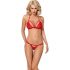 Obsessive 838-SET-3 - kanten bh-set met bandjes (rood)