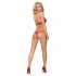 Obsessive 838-SET-3 - kanten bh-set met bandjes (rood) - L/XL