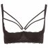 Cottelli Plus Size - riemen, ringvormige bustier (zwart) - 85E