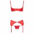 Cottelli - hartjes open bh set (rood) - 85B/L