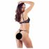 Cottelli - Strap-up BH en string (zwart) - 85B/L