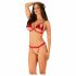 Obsessive Rubinesa - pikant lingeriesetje (rood) - L/XL