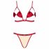 Obsessive Rubinesa - pikant lingeriesetje (rood) - L/XL