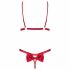 Obsessive Rubinesa - pikant lingeriesetje (rood) - L/XL