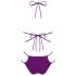 Obsessive Balitta - glanzende halter bikinitop (paars)