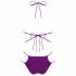 Obsessive Balitta - glanzende halter bikinitop (paars)