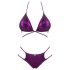 Obsessive Balitta - glanzende halter bikinitop (paars)