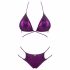 Obsessive Balitta - glanzende halter bikinitop (paars)