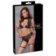 Cottelli Bondage - BH-set met net (zwart) - M