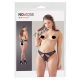 NO:XQSE - slip met strikjes en uitsnijdingen (zwart) - M