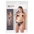 NO:XQSE - slip met strikjes en uitsnijdingen (zwart) - XL