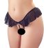 Cottelli - open parel-string (zwart) - XL