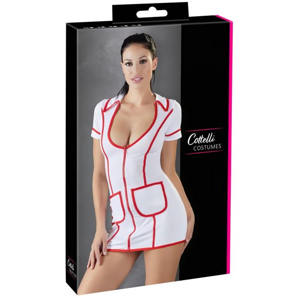 Cottelli Nurse - verpleegster verkleedjurk (wit)