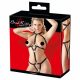 Bad Kitty - Strass Riem Body - Zwart (S-L)