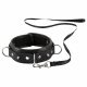 Bad Kitty - spijkerhalsband met riem (zwart)