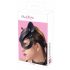 Bad Kitty - kunstleren, met strass versierde kattenmasker - zwart (S-L)