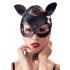 Bad Kitty - kunstleren, met strass versierde kattenmasker - zwart (S-L)