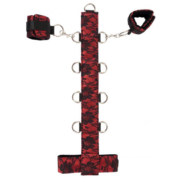 Bad Kitty - Aziatische nek-en arm koppel set (rood-zwart)