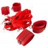 Bad Kitty - klittenband kunstlederen bed boeien set (rood)