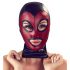 Bad Kitty - glanzende zuigmasker - zwart-rood (S-L)