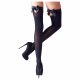 Cottelli - Rhinestone Thigh-highs with Bow Detail (Black) 