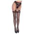 Cottelli Legwear - zwarte open jarretels panty (S-L)