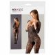 NO:XQSE - Florale catsuit - zwart (S-L)