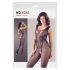 NO:XQSE - mouwloze, open net bodysuit - zwart (S-L)