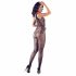 NO:XQSE - mouwloze, open net bodysuit - zwart (S-L)