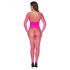 Cottelli - netkousen catsuit (roze) - S-L