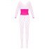 Cottelli - netkousen catsuit (roze) - S-L