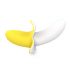 Lonely - oplaadbaar, waterdicht, bananen vibrator (geel-wit)