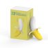 Lonely - oplaadbaar, waterdicht, bananen vibrator (geel-wit)