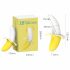 Lonely - oplaadbaar, waterdicht, bananen vibrator (geel-wit)