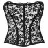 Noir - kanten corset (zwart) - M