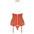 Obsessive 838-COR-3 - haltertop met string (rood)