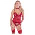 Abierta Fina - glitter top en string (rood)