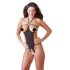 Zwarte open strass body - S-L