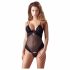 Cottelli - Fluweelachtige variabele body (zwart) - 80B/M