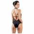 Cottelli - Kant met halter body (zwart) - M