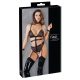 Cottelli Bondage - geketend open body (zwart) - XL