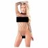 NO:XQSE - lange mouw, mesh bodysuit - zwart (S-L)