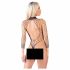 NO:XQSE - lange mouw, mesh bodysuit - zwart (S-L)